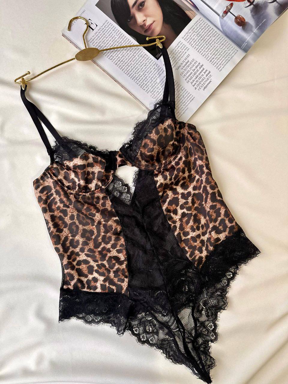 Leopar Zarafetin ve Cesaretin Buluştuğu Tasarım Bodysuit - Modaludo