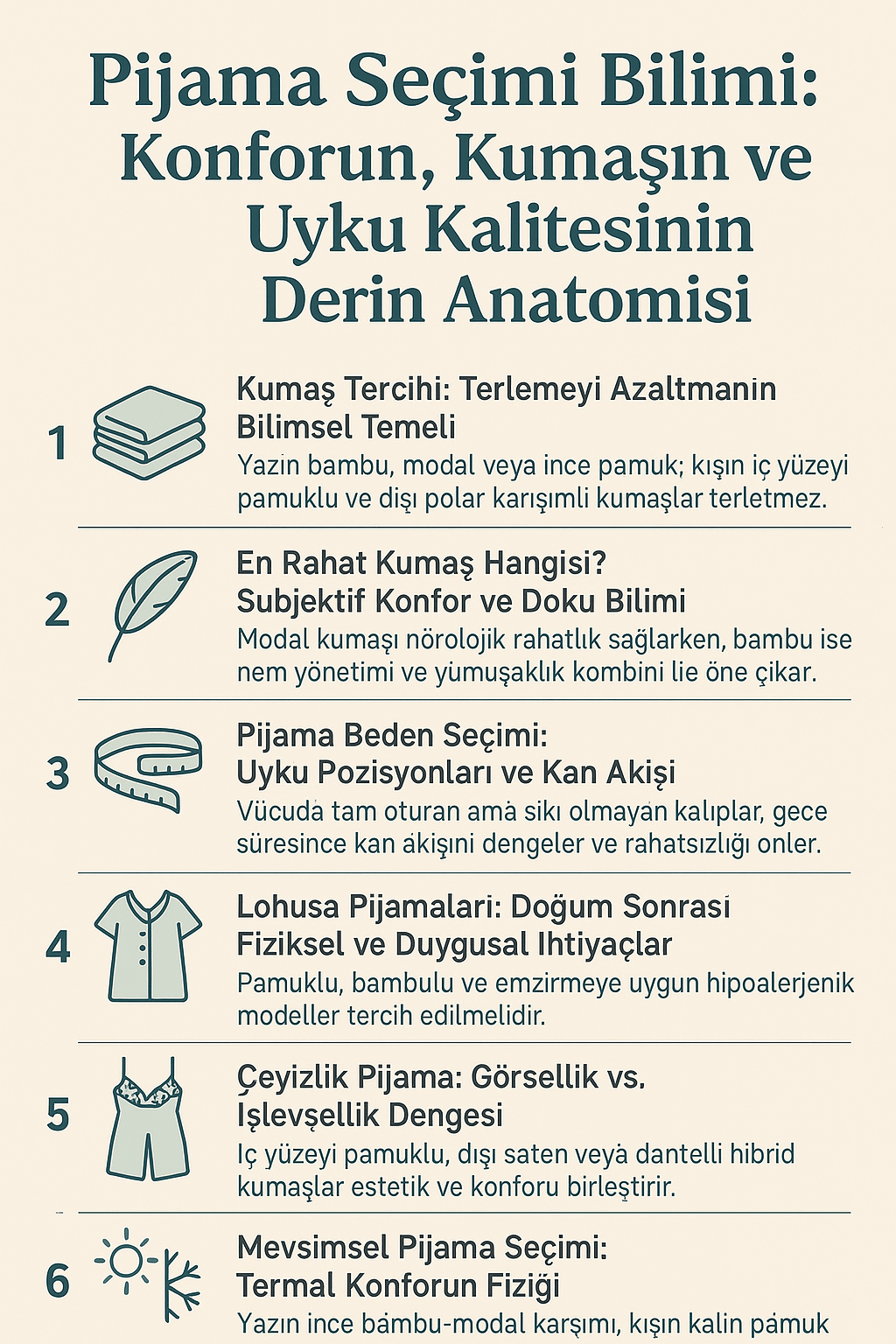 Pijama Seçimi Bilimi - Modaludo