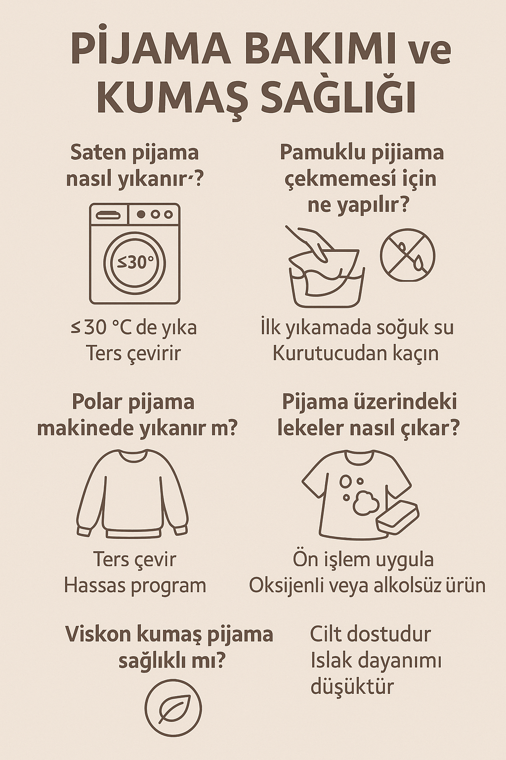 Pijama Temizliği ve Kumaş Sağlığı - Modaludo