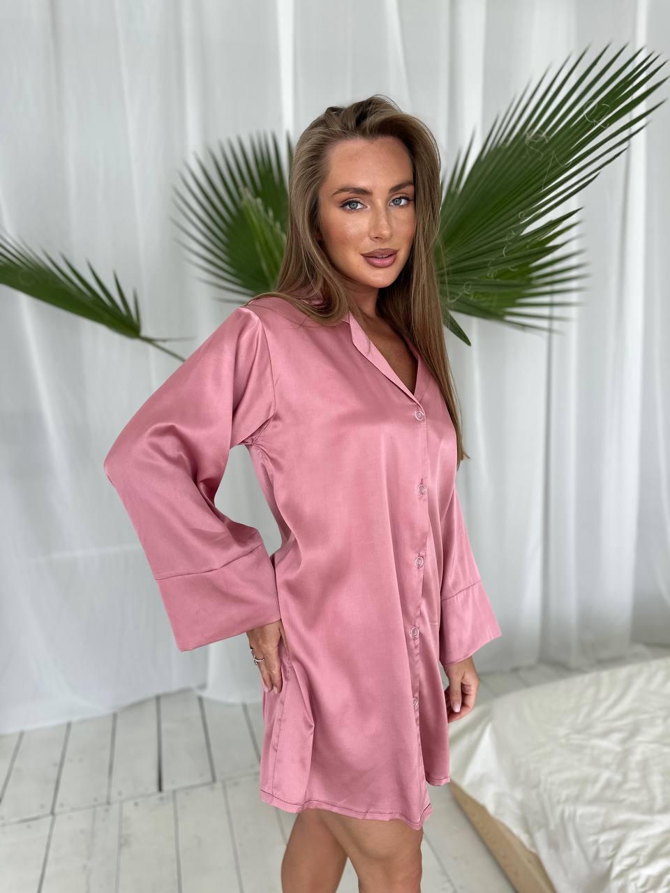 Özel Tasarım Pembe Kimonolu Pijama Takımı | MODALUDO