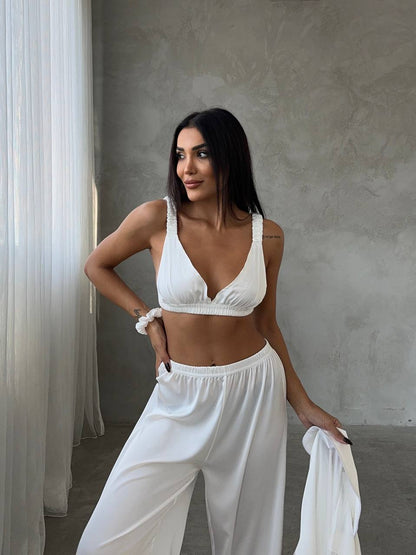 Saten Pijama Takımı