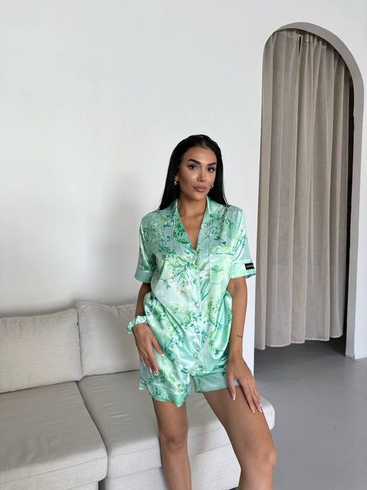 Saten Pijama Takımı
