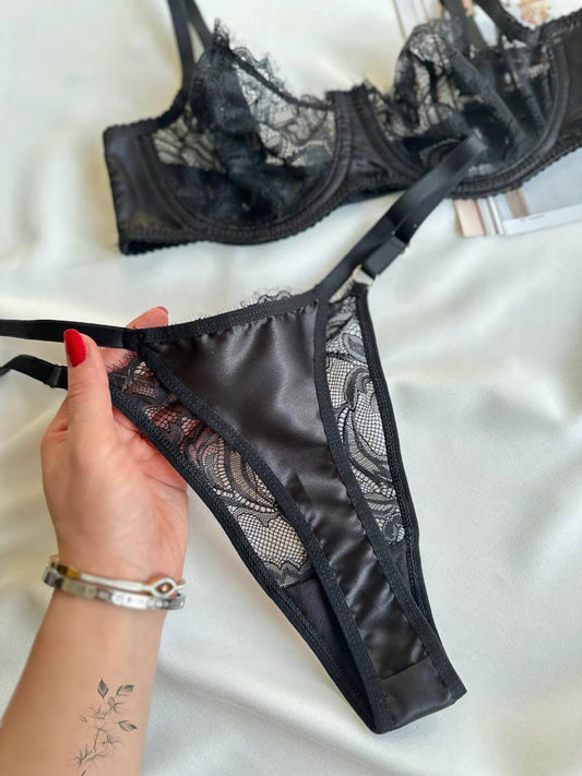 Saten Dantel Detay Takım