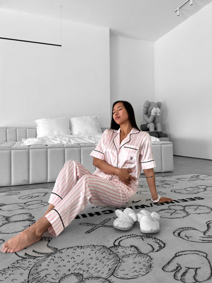Pembe Saten Pijama Takımı - Victoria's Secret