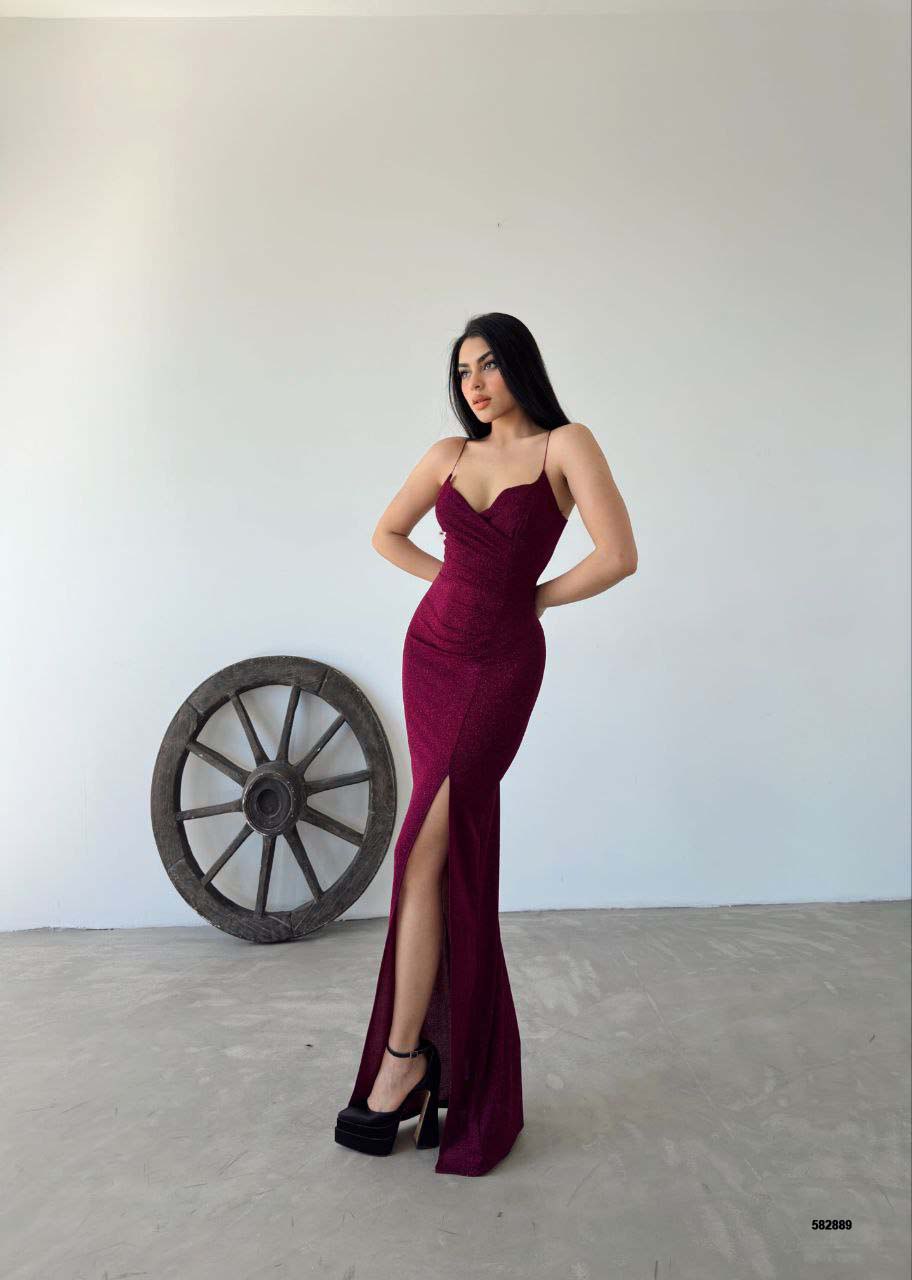 Asymmetrical Evening Gown