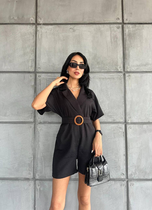 Chic Belted Romper - Your Go-To Outfit for Any Occasion