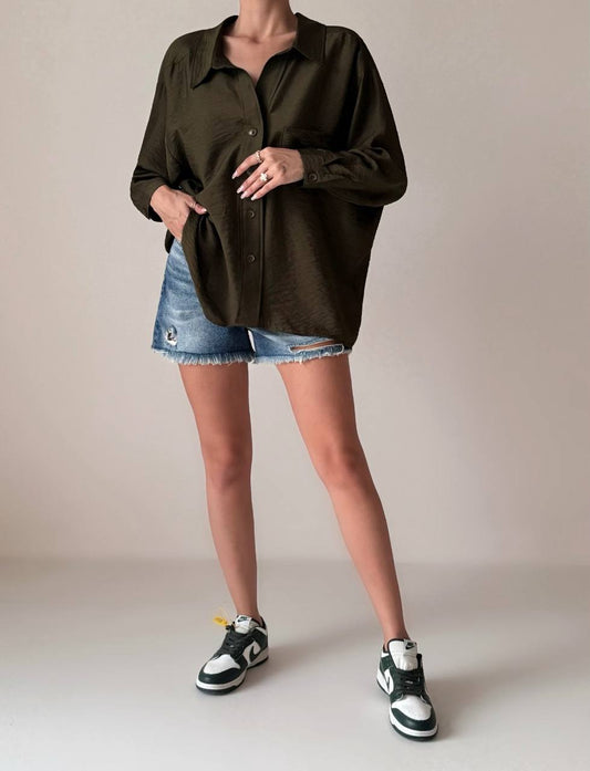 Oversized Button-Up Shirt