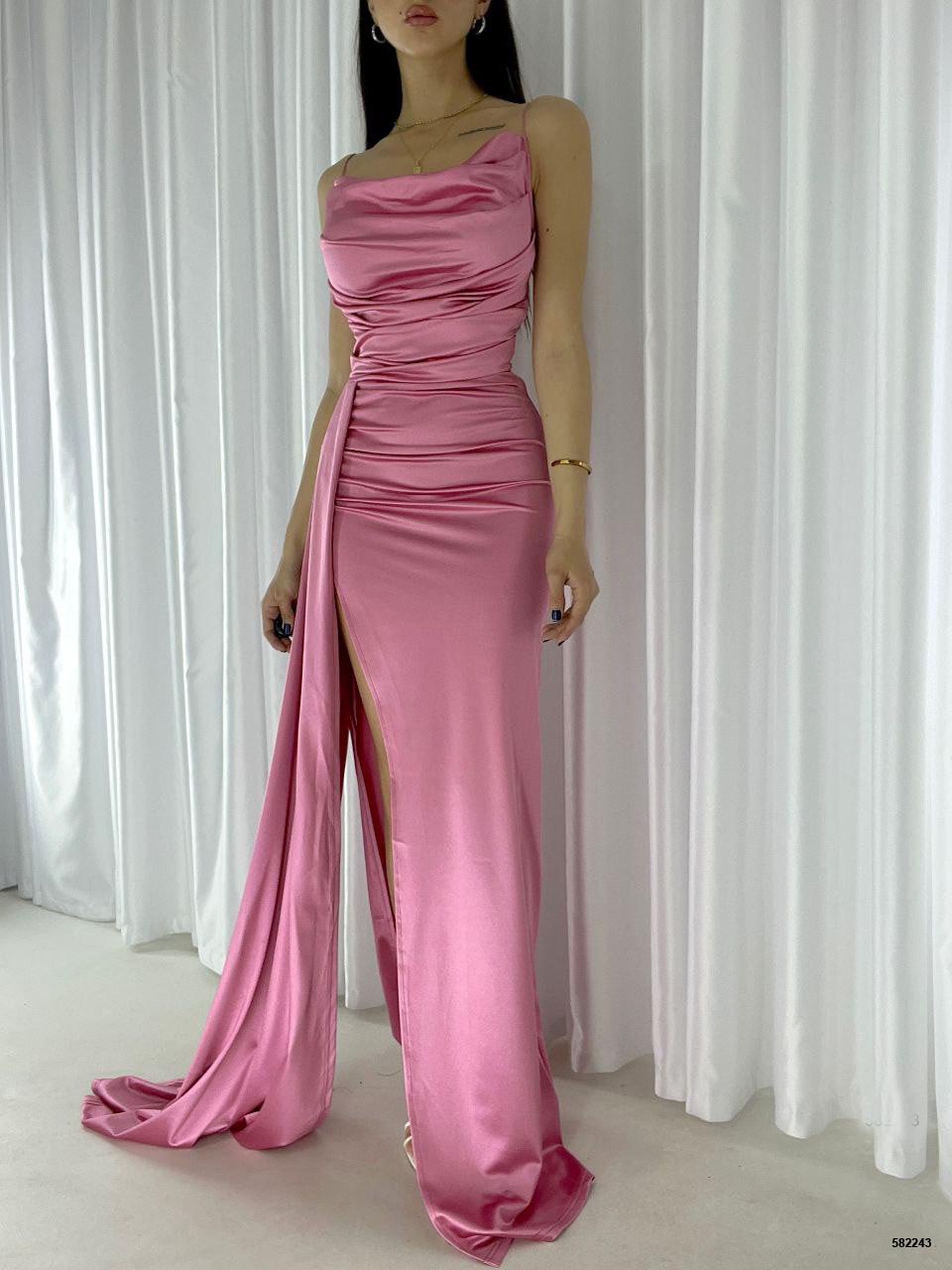 Elegant Satin Evening Gown