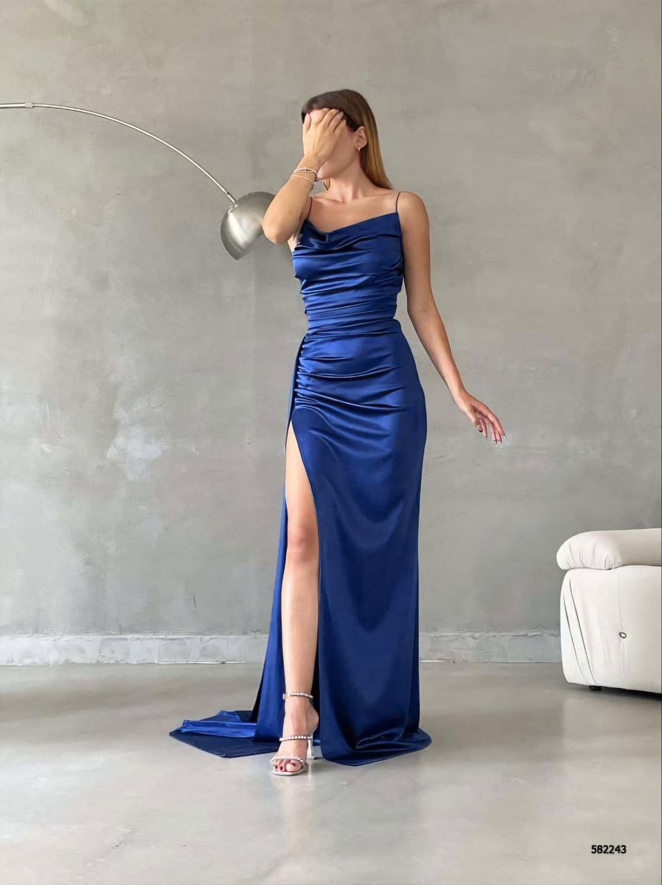 Elegant Satin Evening Gown