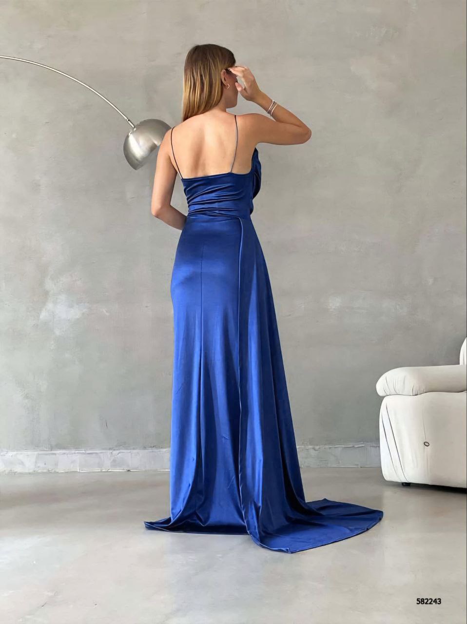 Elegant Satin Evening Gown