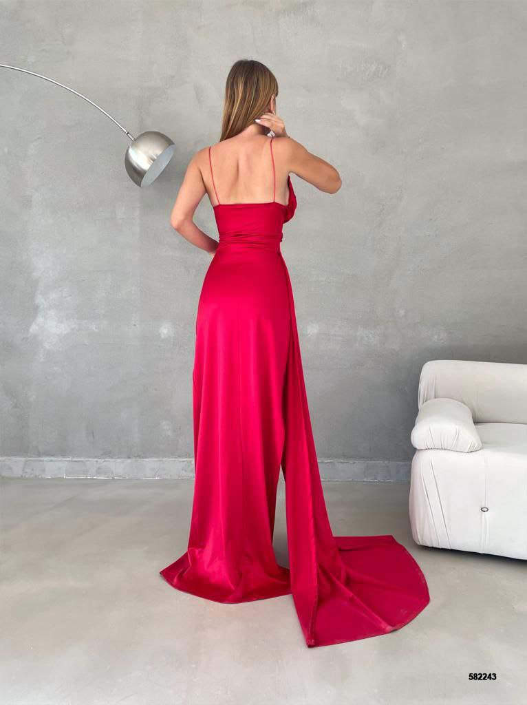 Elegant Satin Evening Gown