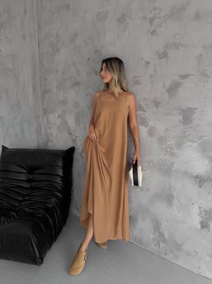 Elegant Sleeveless Maxi Dress - Perfect for Summer Evenings