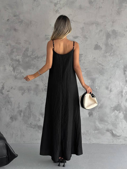 Elegant Sleeveless Maxi Dress - Perfect for Summer Evenings