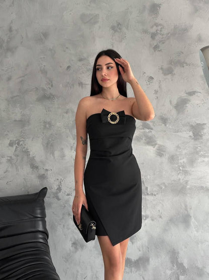 Elegant Royal Asymmetrical Cocktail Dress