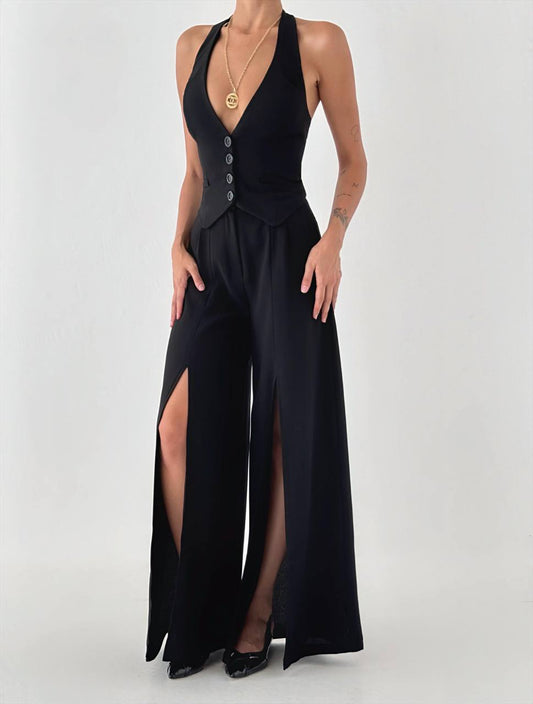 Elegant Halter Neck Jumpsuit