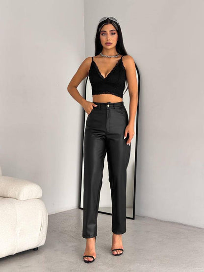 Chic High-Waisted Trousers