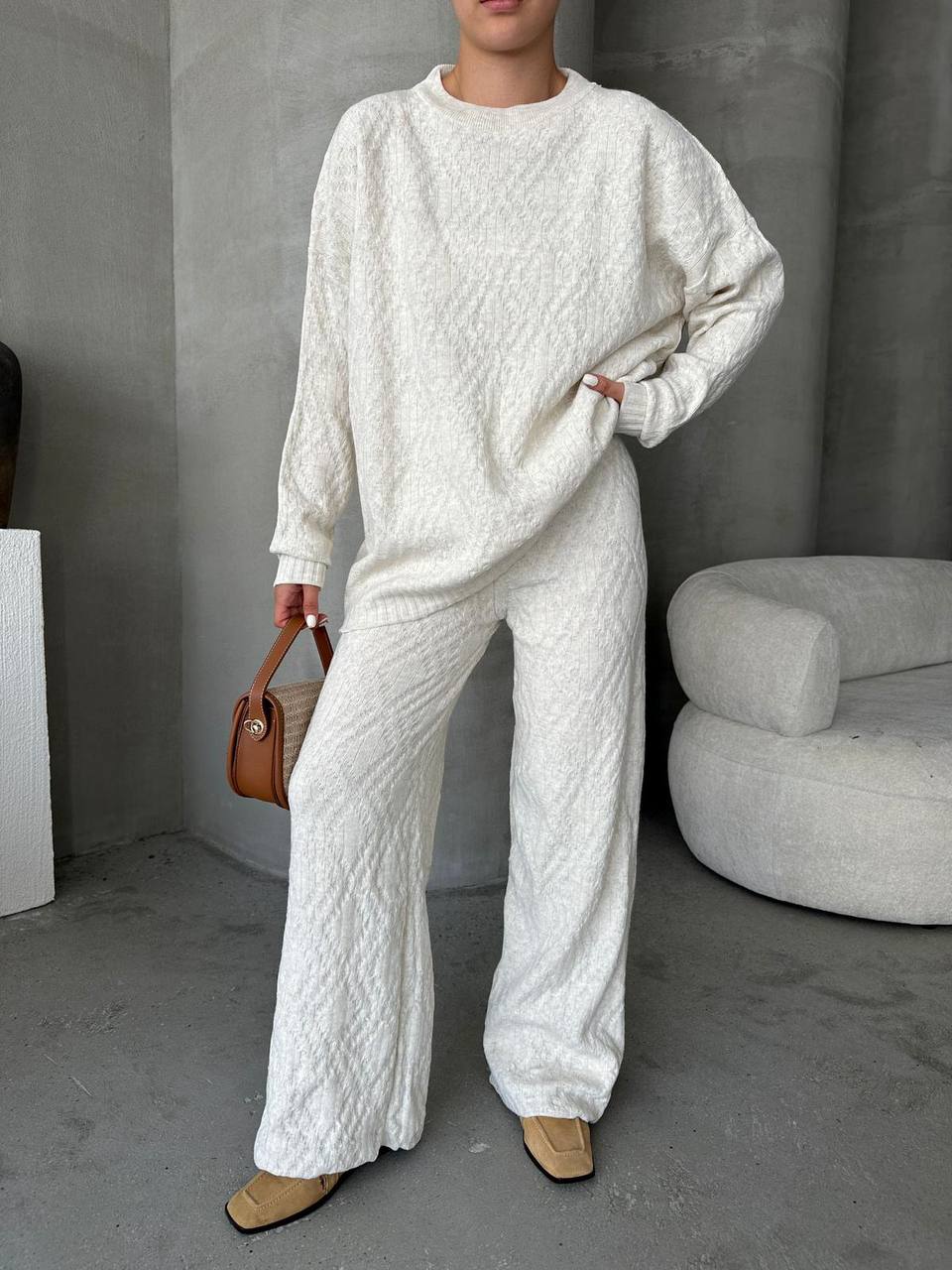 Chic Textured Suit - Relaxed Fit