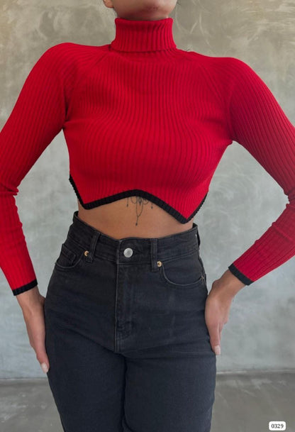 Ribbed Cropped Sweater - Perfect for Trendy Layering!