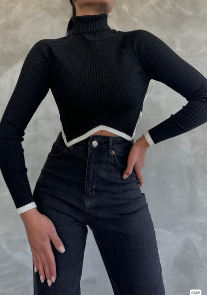 Ribbed Cropped Sweater - Perfect for Trendy Layering!