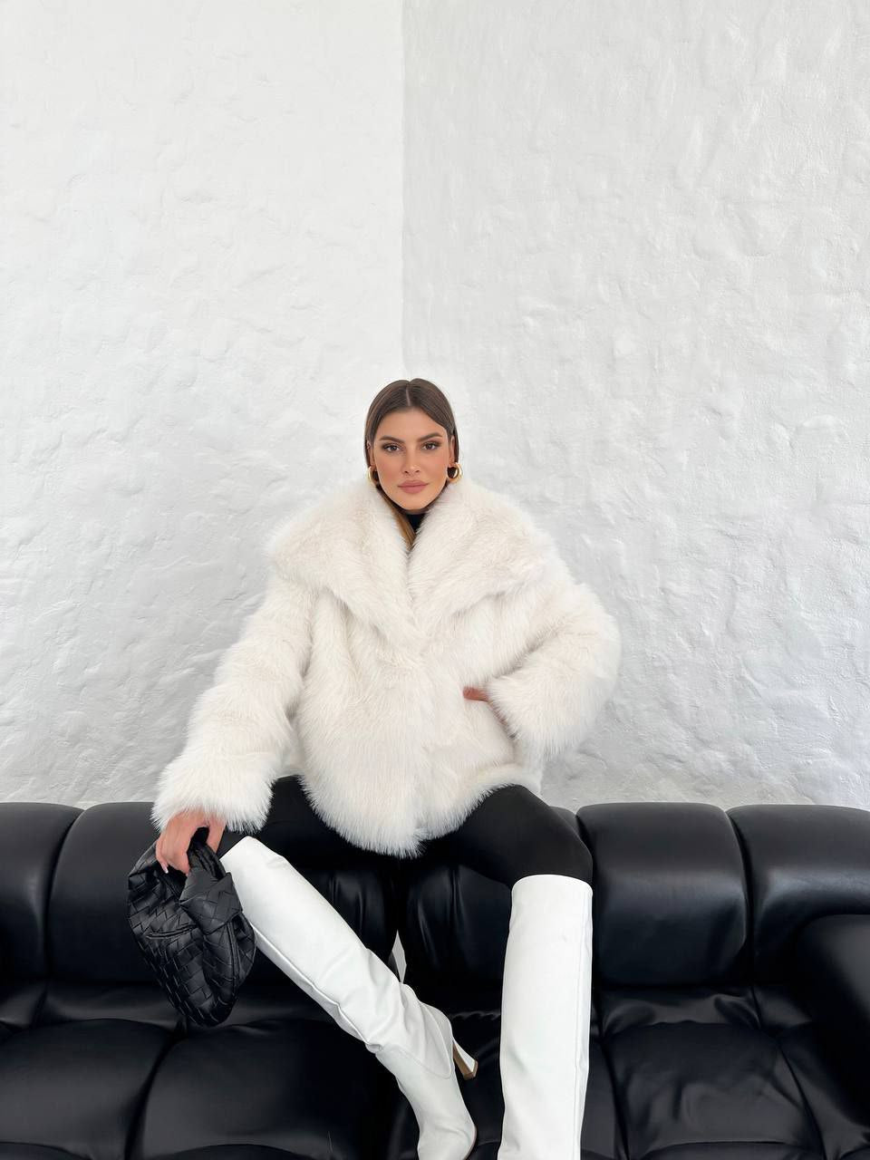 Luxurious Taupe Faux Fur Jacket - Cozy & Chic Winter Wear