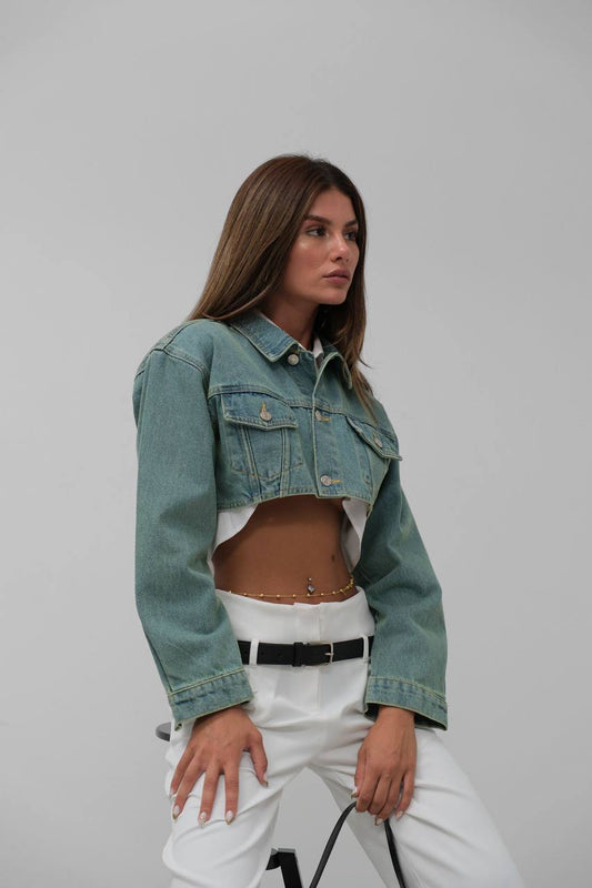 Cropped Denim Jacket