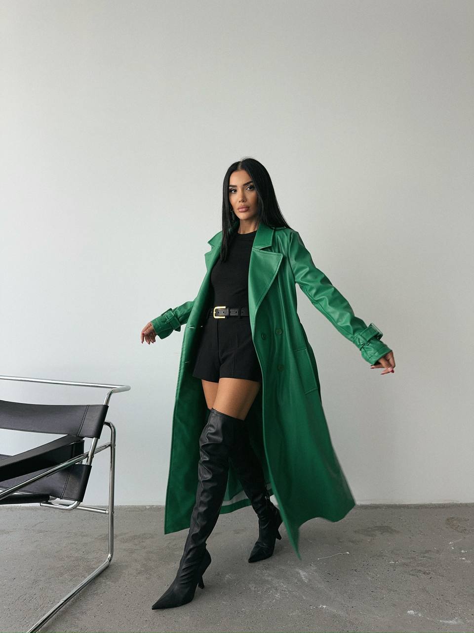 Leather Trench Coat