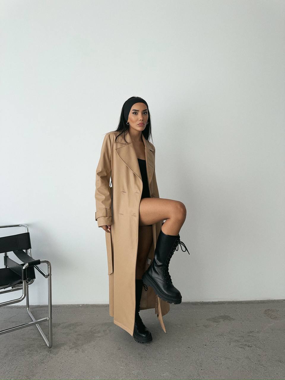 Leather Trench Coat