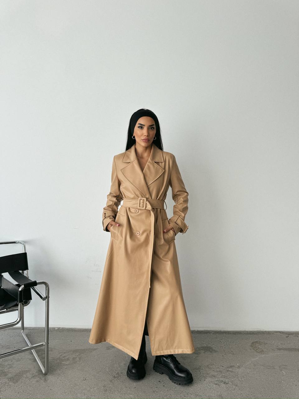 Leather Trench Coat