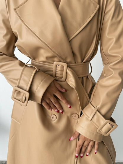 Leather Trench Coat