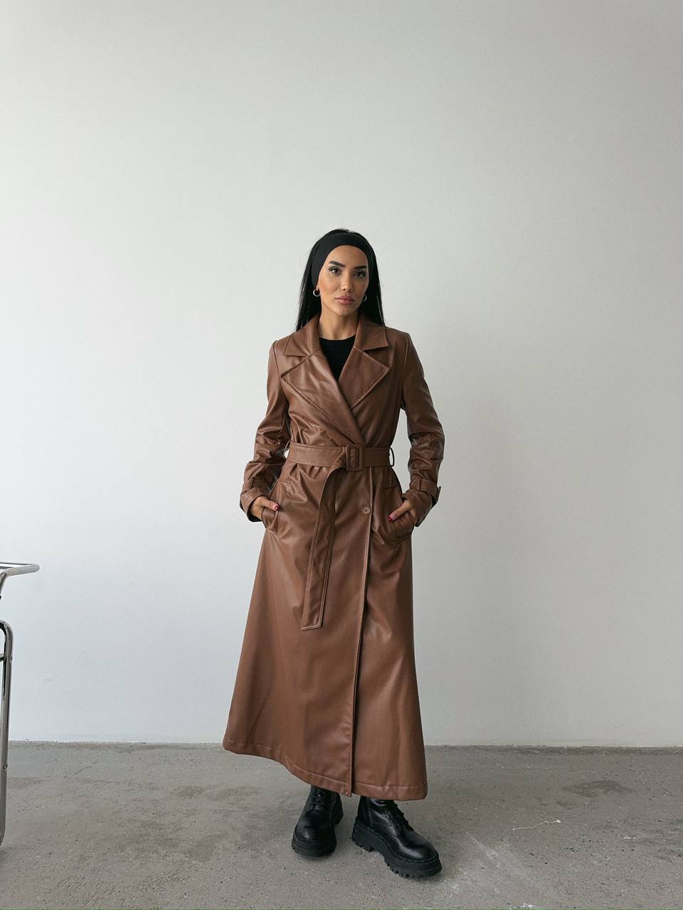 Leather Trench Coat