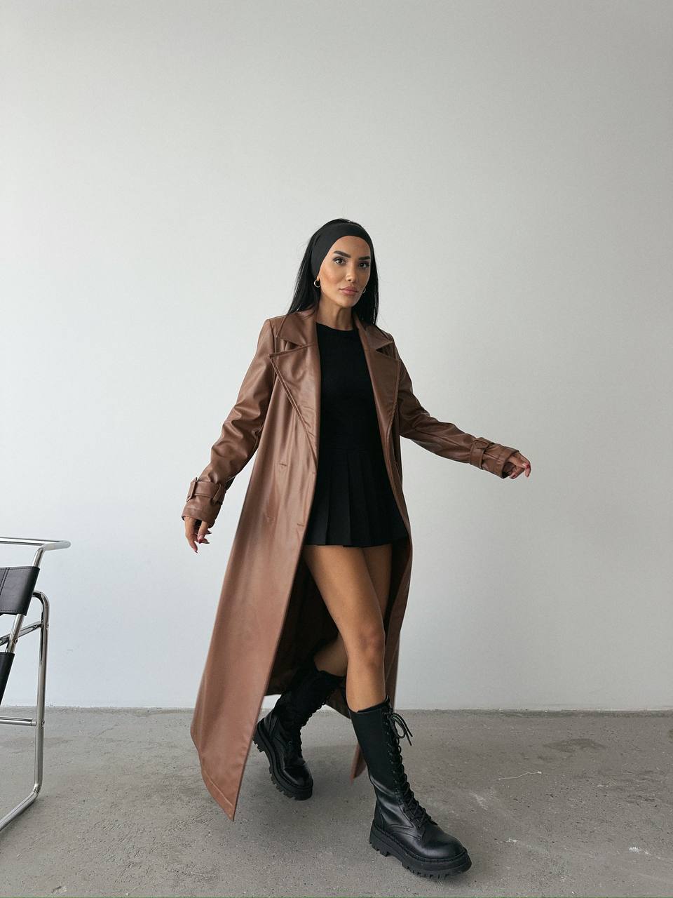 Leather Trench Coat