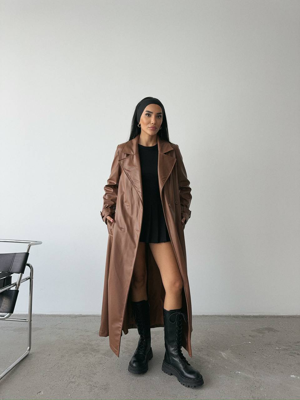 Leather Trench Coat