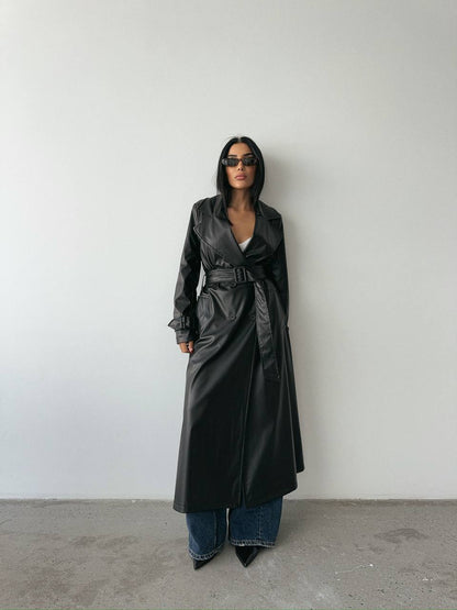 Leather Trench Coat