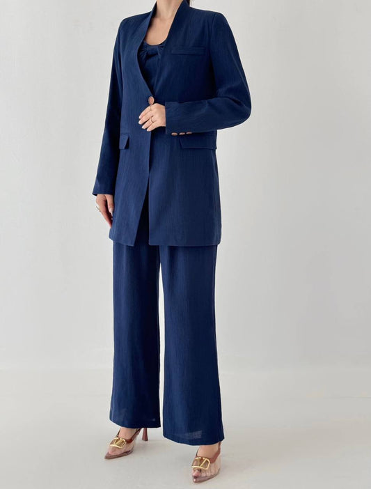 Pleated Three-Piece Suit