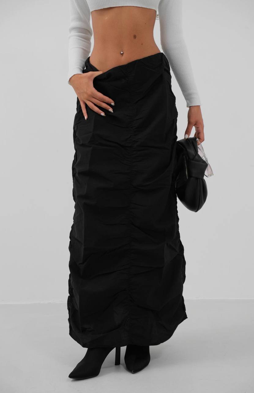 Maxi Skirt with Draping