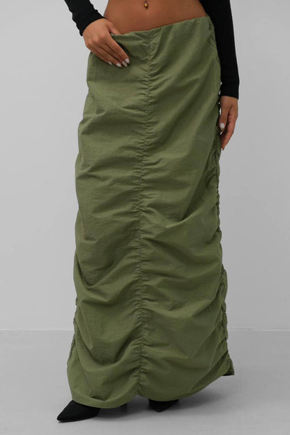 Maxi Skirt with Draping