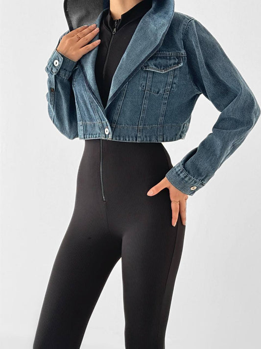 Cropped Denim Jacket