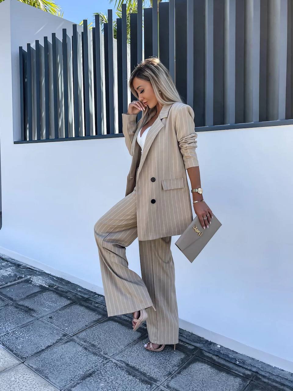 Pinstripe Power Suit - Elevate Your Professional Wardrobe