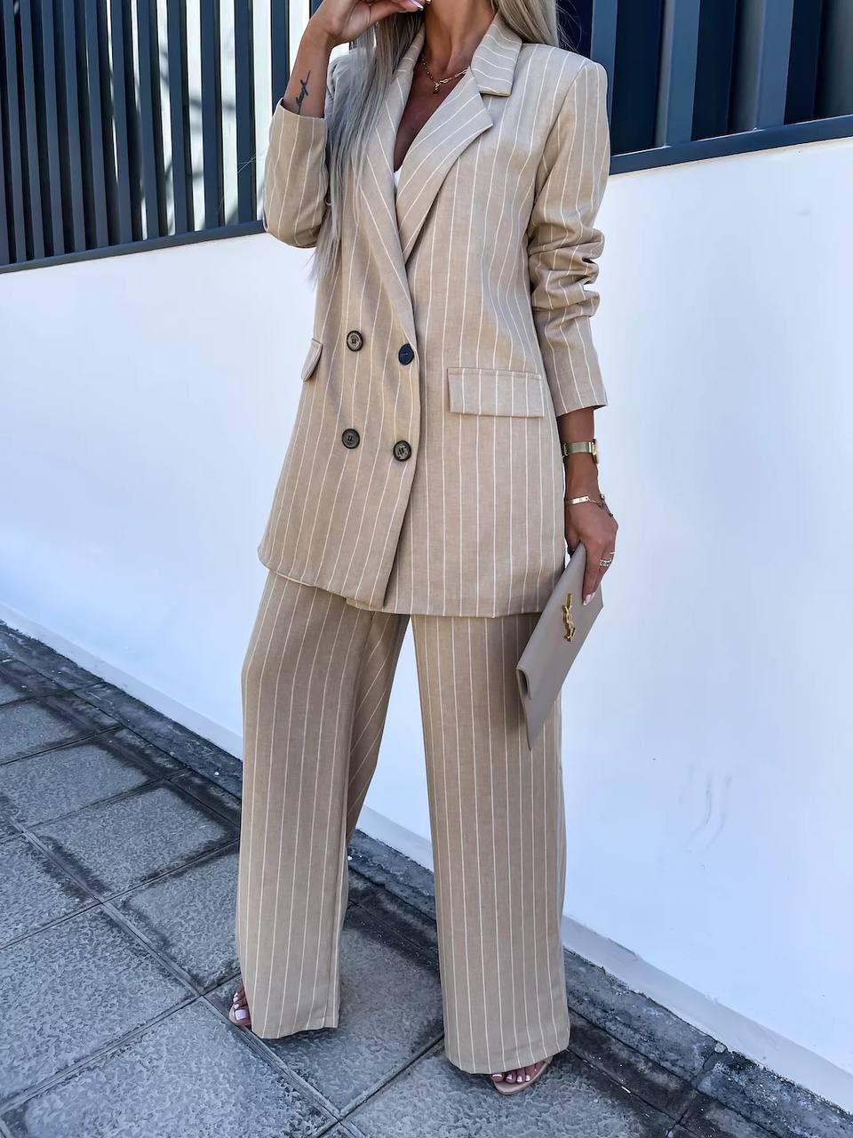 Pinstripe Power Suit - Elevate Your Professional Wardrobe