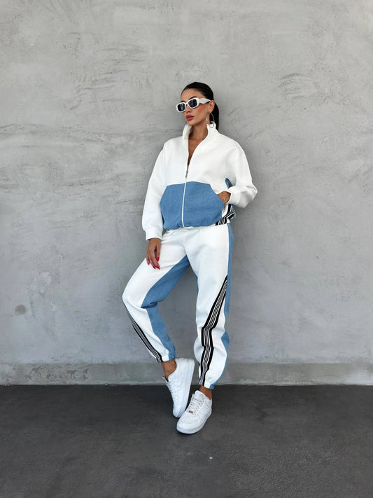 Modern Two-Tone Track Suit