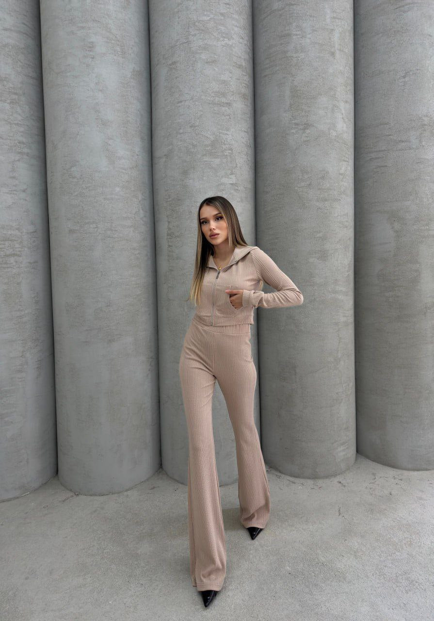 Ribbed Knit Suit