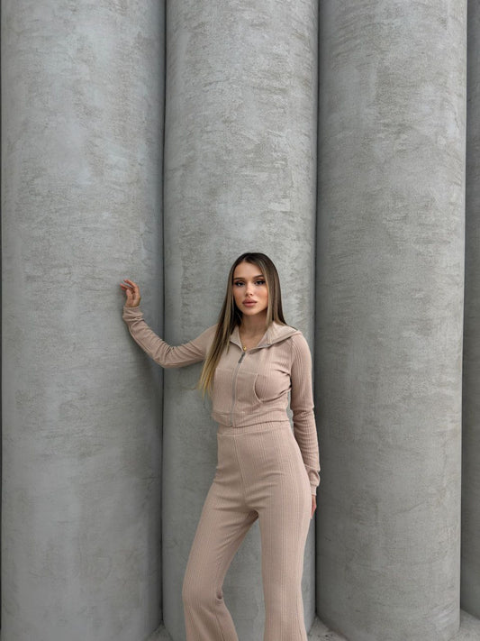 Ribbed Knit Suit