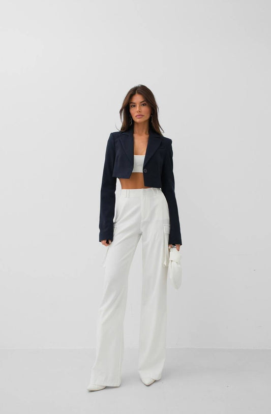 Cropped Blazer - A Modern Twist on Classic Style