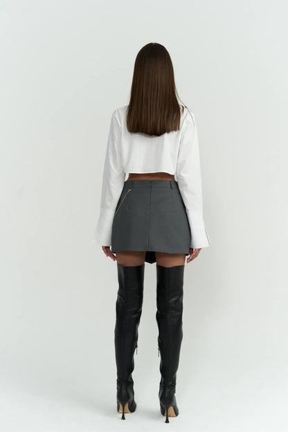 High-Waisted Mini Skirt