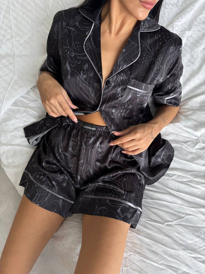 Luna Saten Pijama Takımı