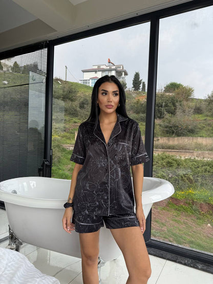 Luna Saten Pijama Takımı 5