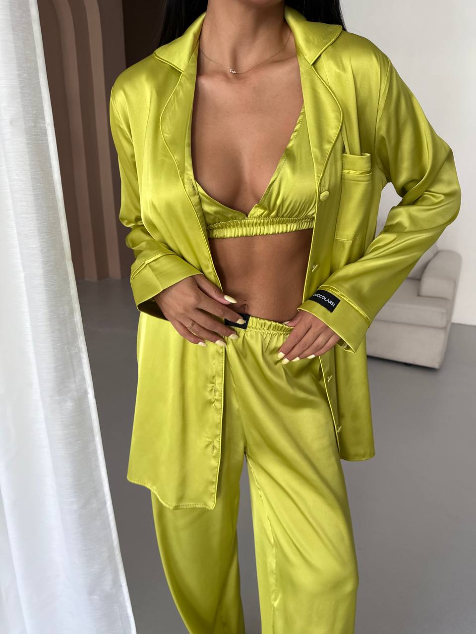 Saten Pijama Takımı