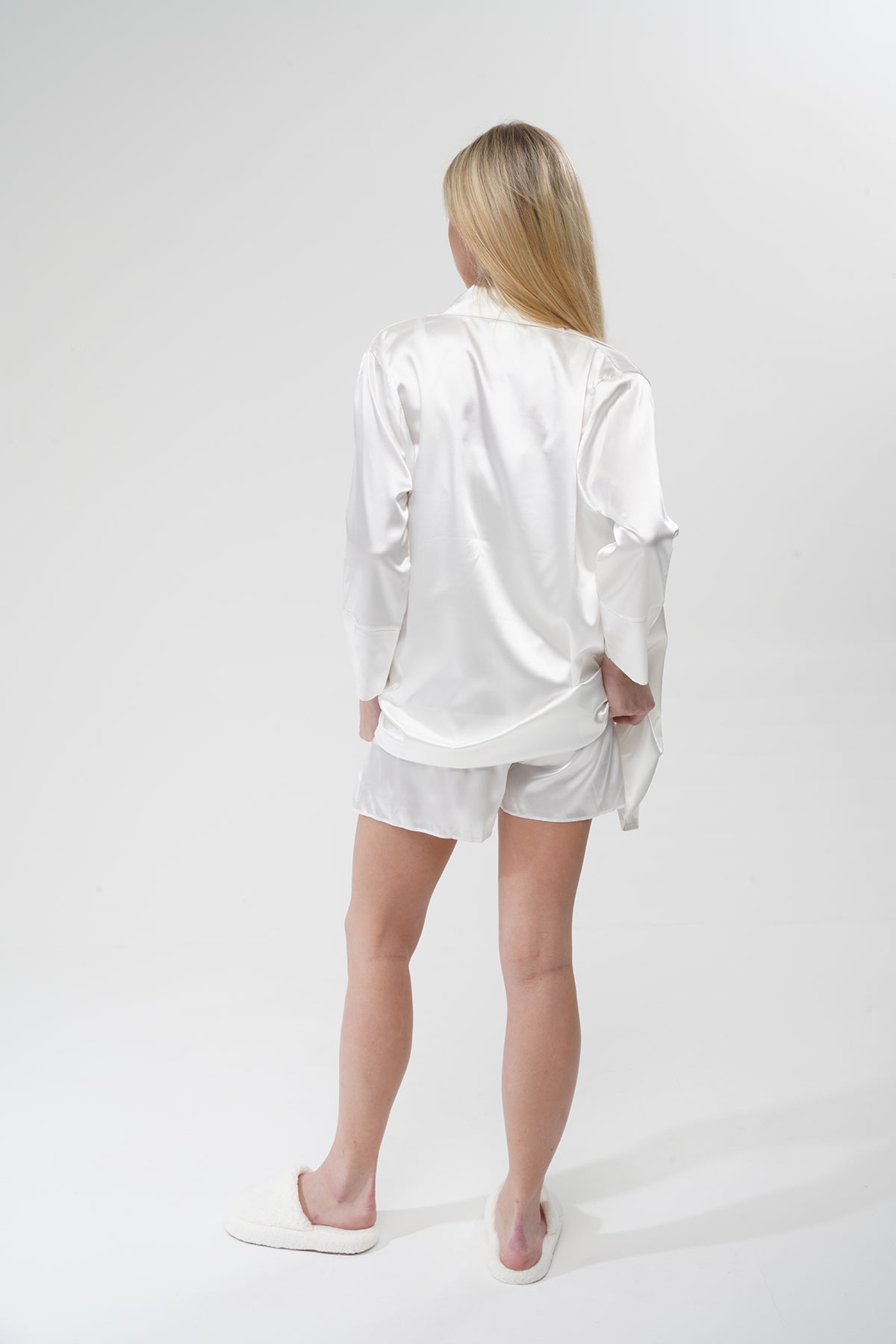 Beyaz Üçlü Pijama Takımı | MODALUDO - Modaludo