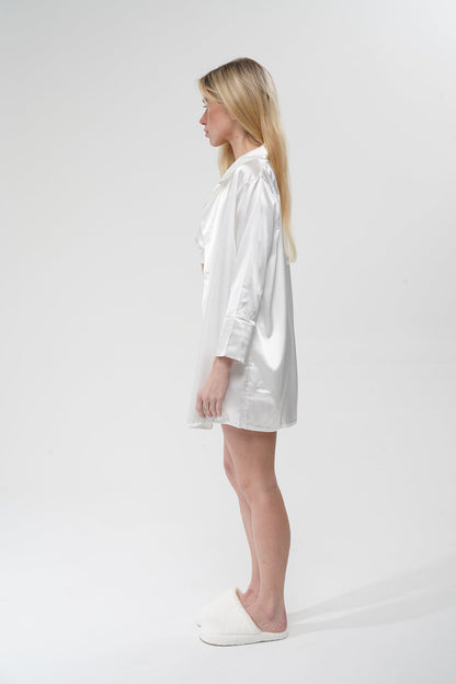 Beyaz Üçlü Pijama Takımı | MODALUDO - Modaludo