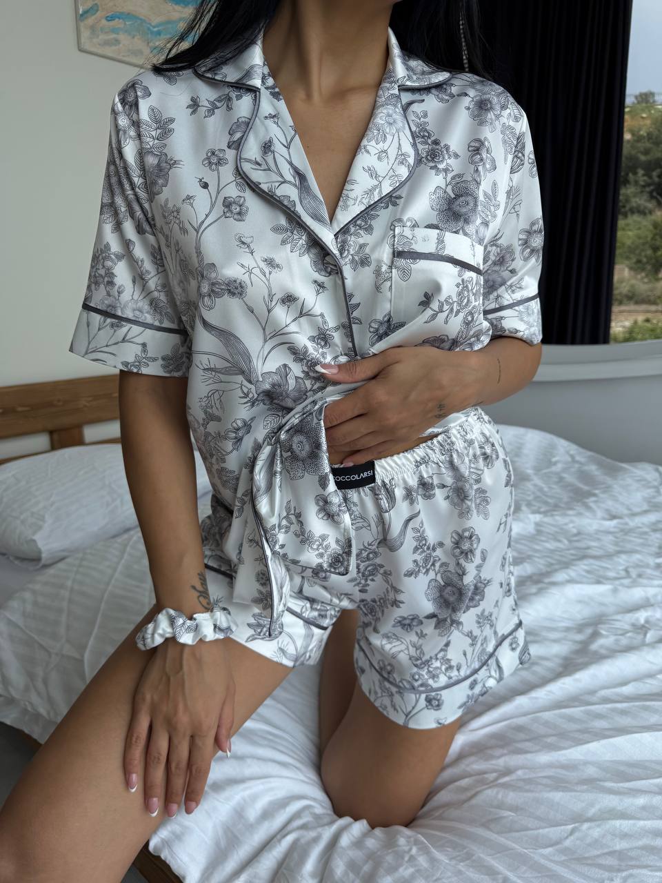 Çiçek Desenli - Pijama Takımı | COCOLARSİ - Modaludo